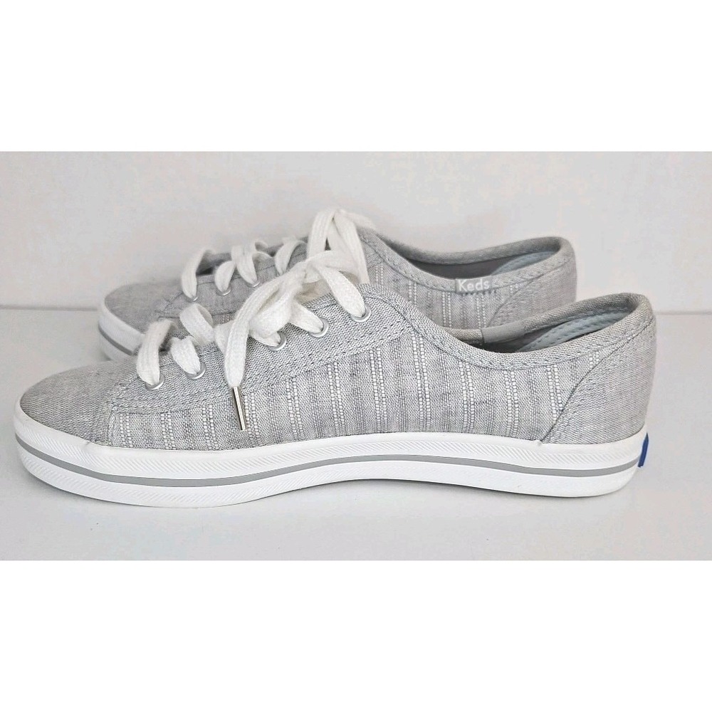 Keds Women's Low-Cut Dream Foam Casual Sneakers WF62943 Size 6 Gray Striped - Picture 9 of 12